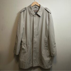 Silver Cloud Thermolite Insulated Placket Trench Coat Mens 46S Removable Liner